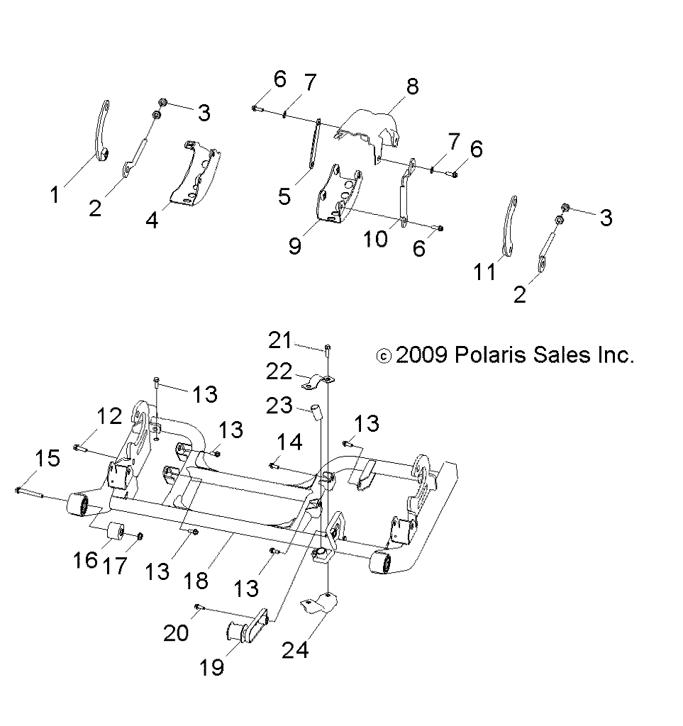 CHASSIS, SWING ARM - R11VA17AA (49RGRSWINGARM10RZR170)