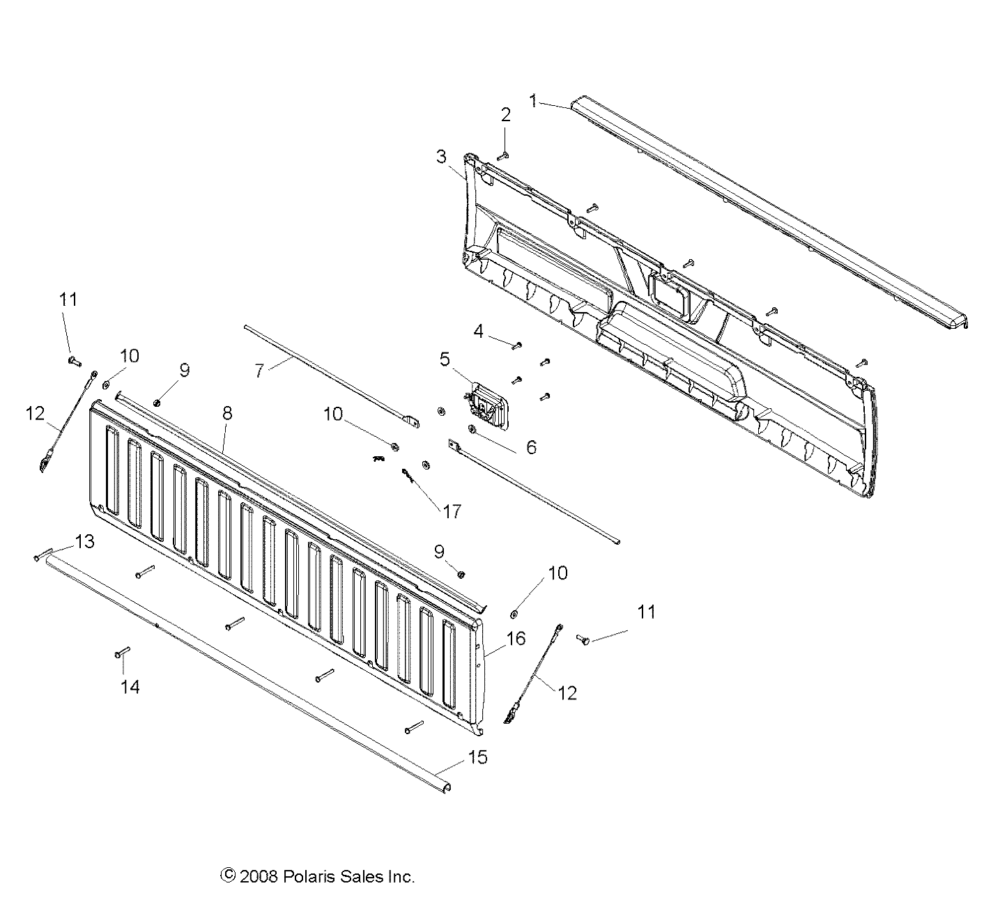 BODY, TAILGATE ASM. - R12TH90DG (49RGRTAILGATE095004X4)