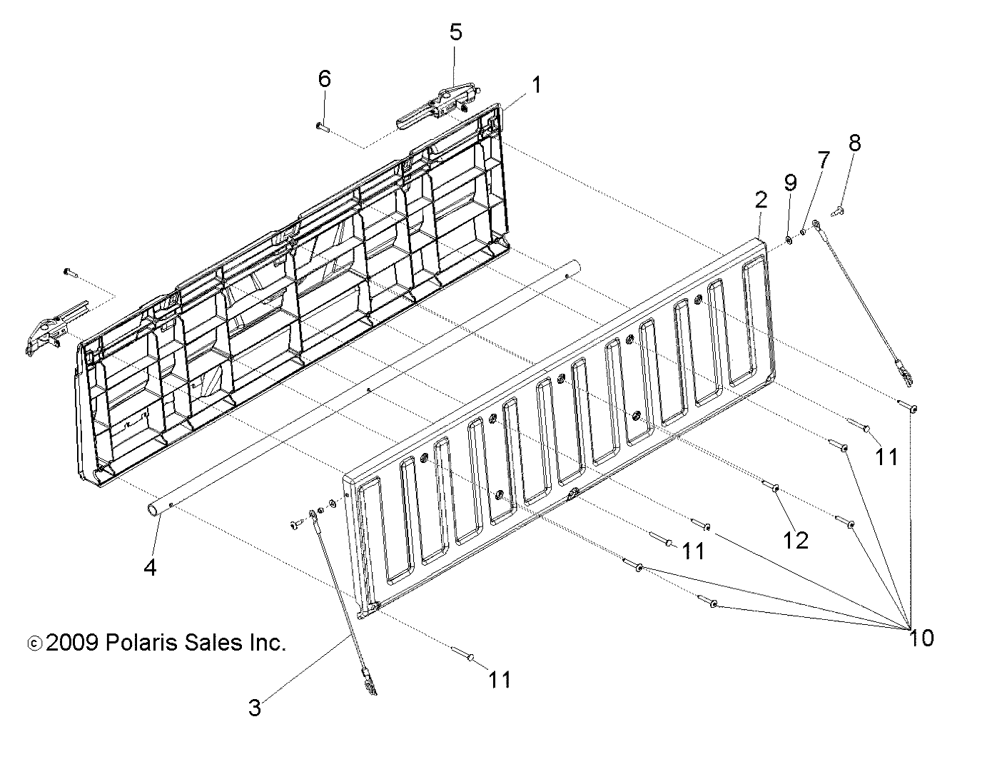 BODY, TAILGATE ASM. - R10RH45AG/AH/AR (49RGRTAILGATE10)