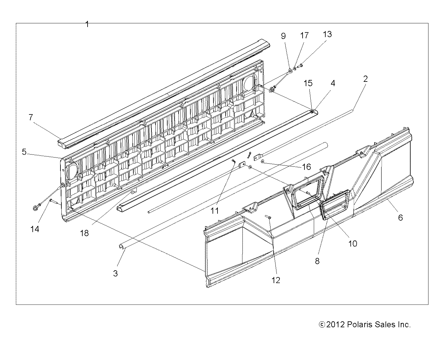 BODY, BOX, TAILGATE - R18RVAD1B1