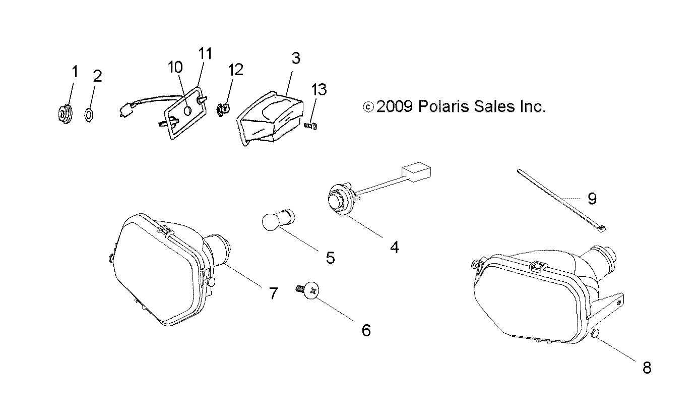 ELECTRICAL, HEADLIGHTS and TAILLIGHTS - R11VA17AA (49RGRTAILLAMPS10RZR170)