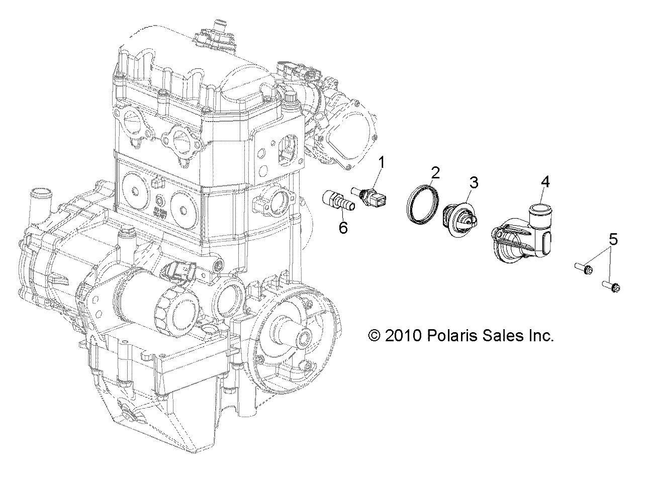 ENGINE, THERMOSTAT - R13WH76AG/AR/EAH/EAI/KG (49RGRTHERMO118004X4)