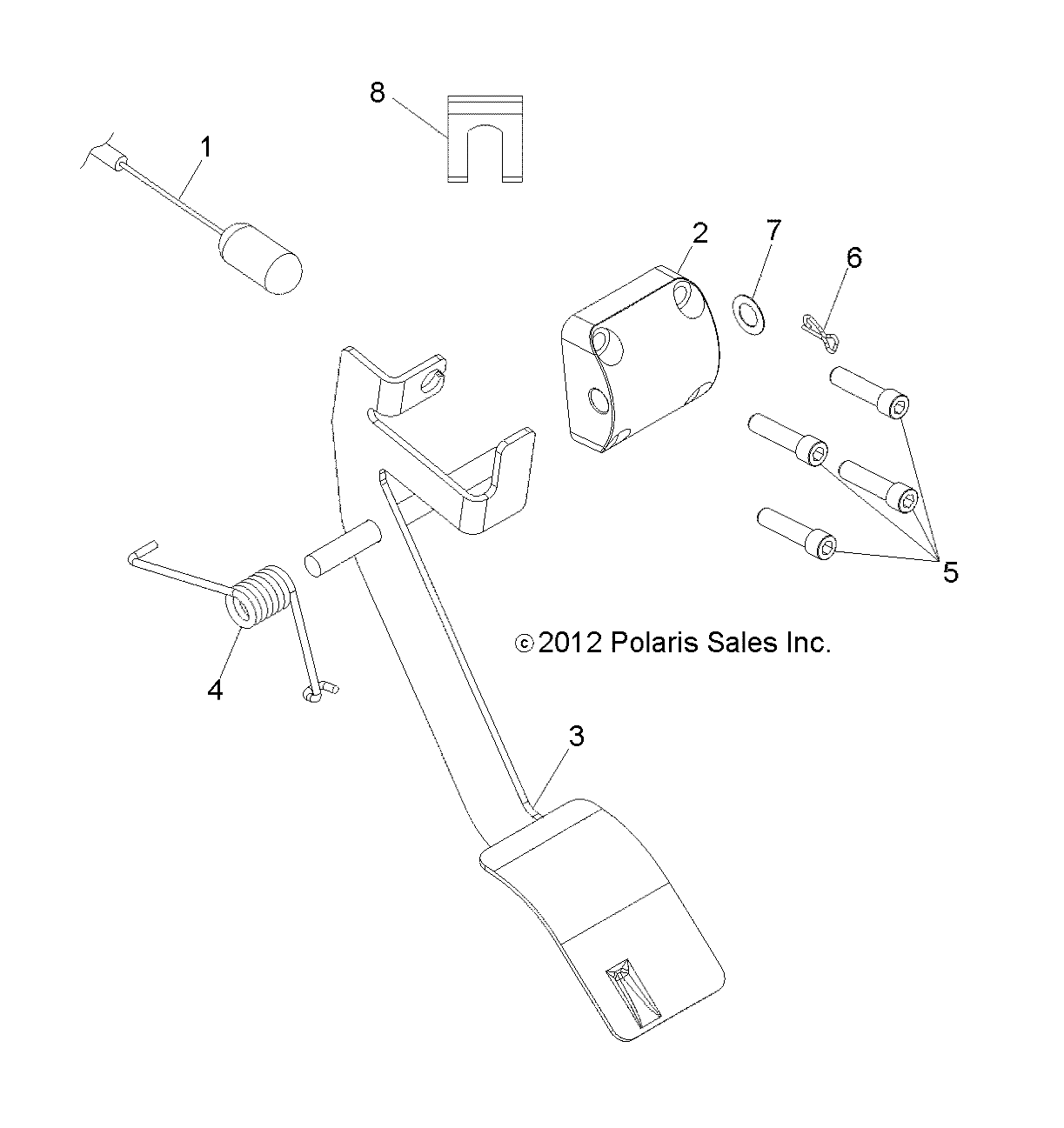 ENGINE, THROTTLE PEDAL - R13RH50AG/AH/AM/AR (49RGRTHROTTLE13500)