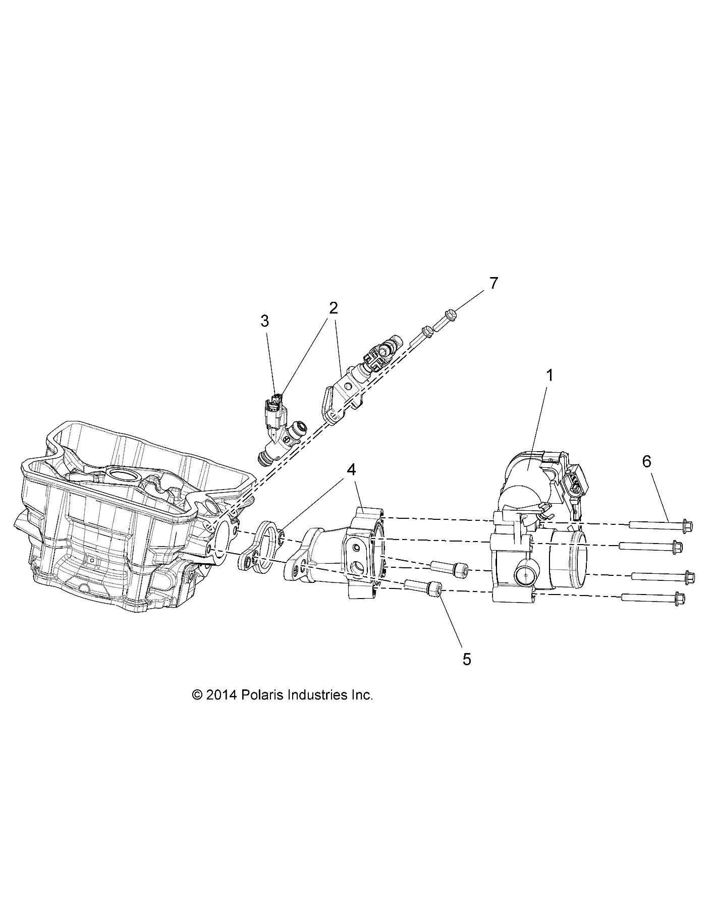 ENGINE, THROTTLE BODY AND FUEL RAIL - R15RMA32AA/AJ (49RGRTHROTTLEBODY15325)