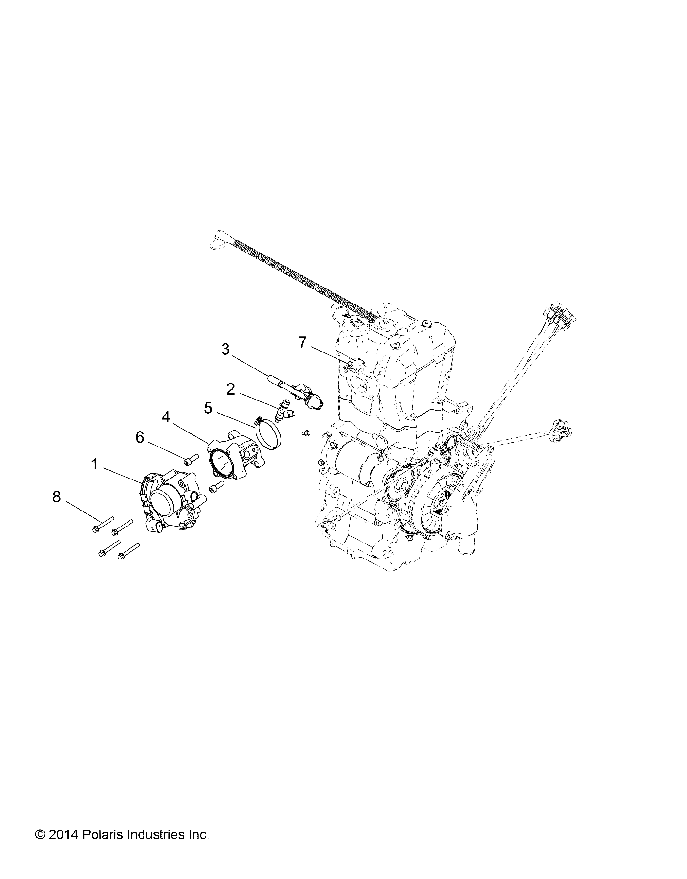 ENGINE, THROTTLE BODY and FUEL RAIL - R17RNA57A1/A9/EAM/NM (49RGRTHROTTLEBODY15570MC)