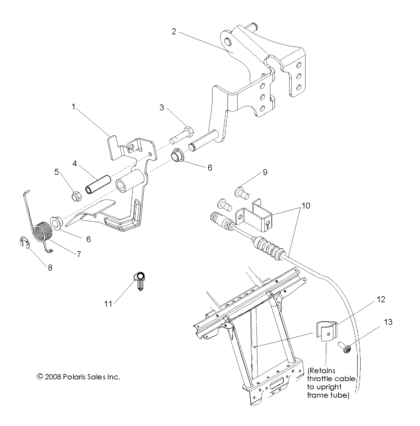 ENGINE, THROTTLE PEDAL - R10VH76FX (49RGRTHROTTLEPEDAL09RZR)