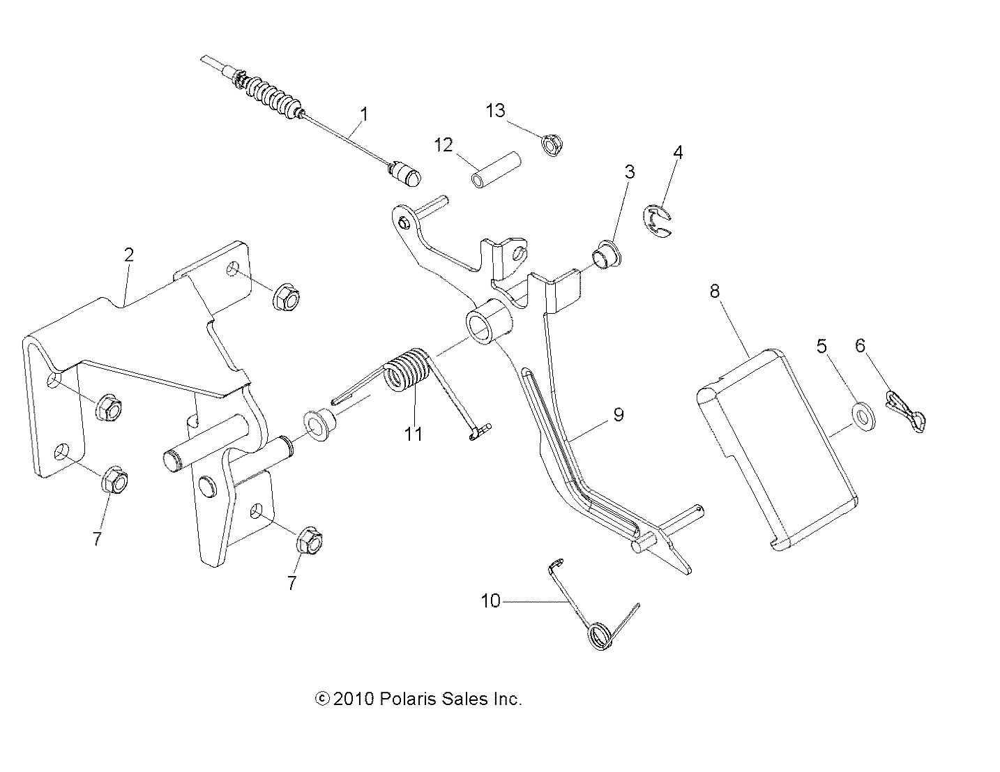 ENGINE, THROTTLE PEDAL - R11TH90DG (49RGRTHROTTLEPEDAL11900D)