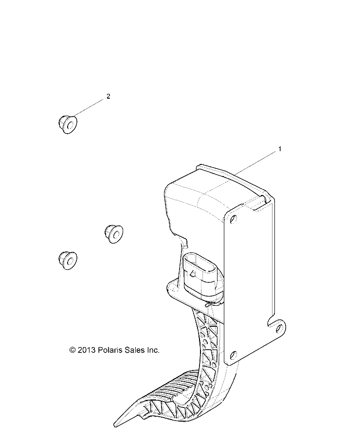 ENGINE, THROTTLE PEDAL - R15RUA57AA/E57AC (49RGRTHROTTLEPEDAL14RZR1000)