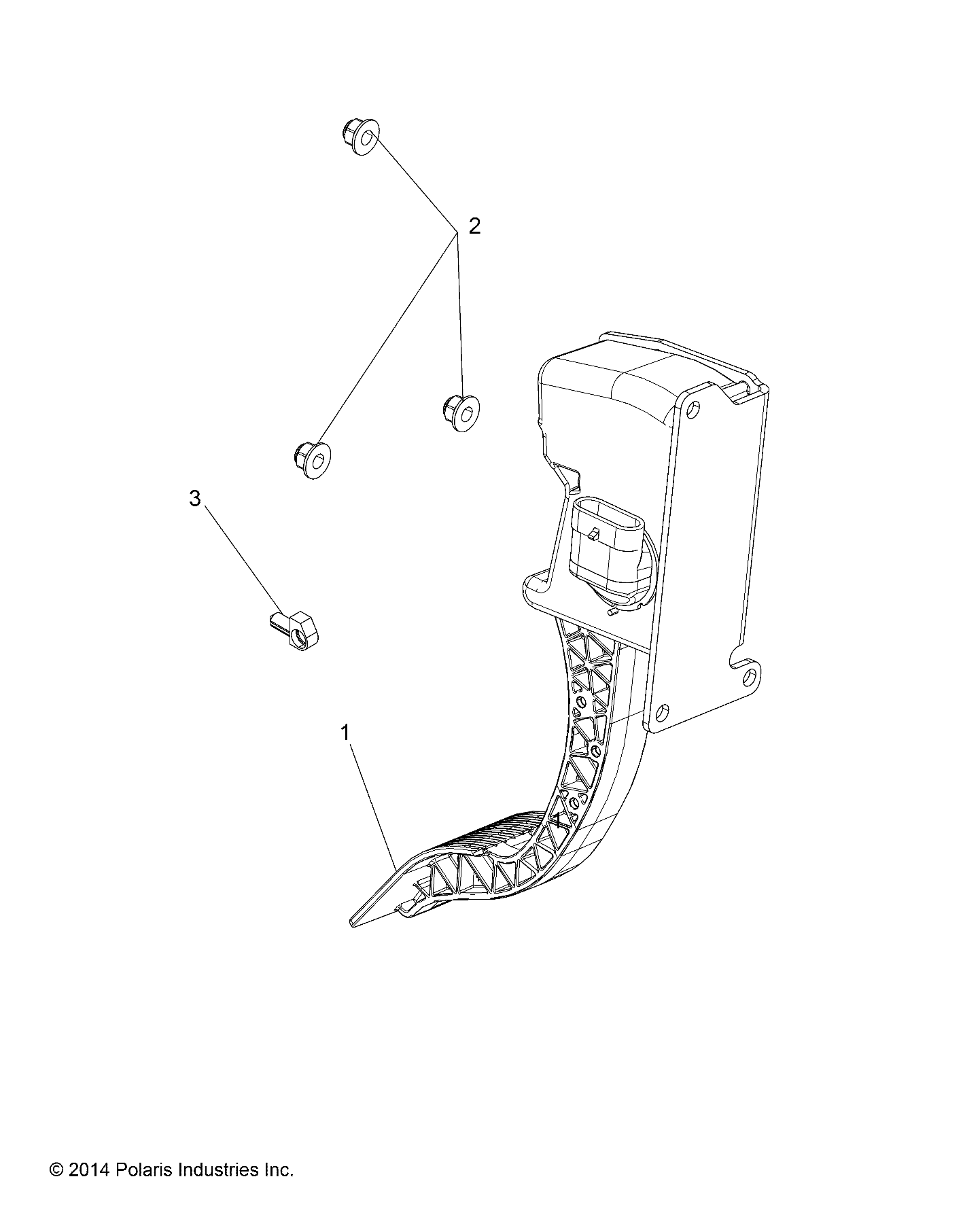 ENGINE, THROTTLE PEDAL - R19RNA57B1/B9/EBX (49RGRTHROTTLEPEDAL15570)