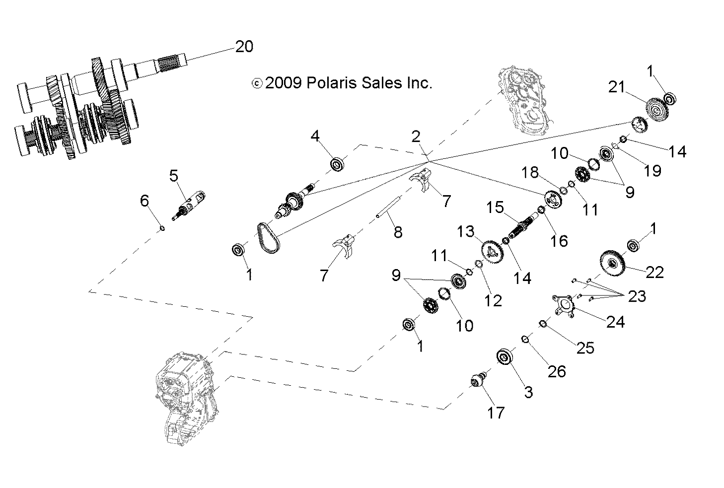 TRANSMISSION, INTERNAL - R07RH68AD/AG/AH/AK/AL/AO/AP/AW (49RGRTRANSINTL07700)