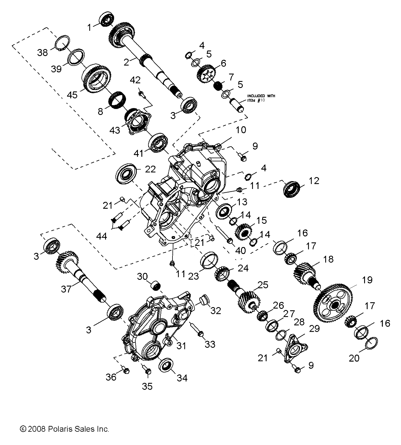 DRIVE TRAIN, MAIN GEARCASE INTERNAL COMPONENTS 1 - R09VH76FX (49RGRTRANSINTL09RZRI)