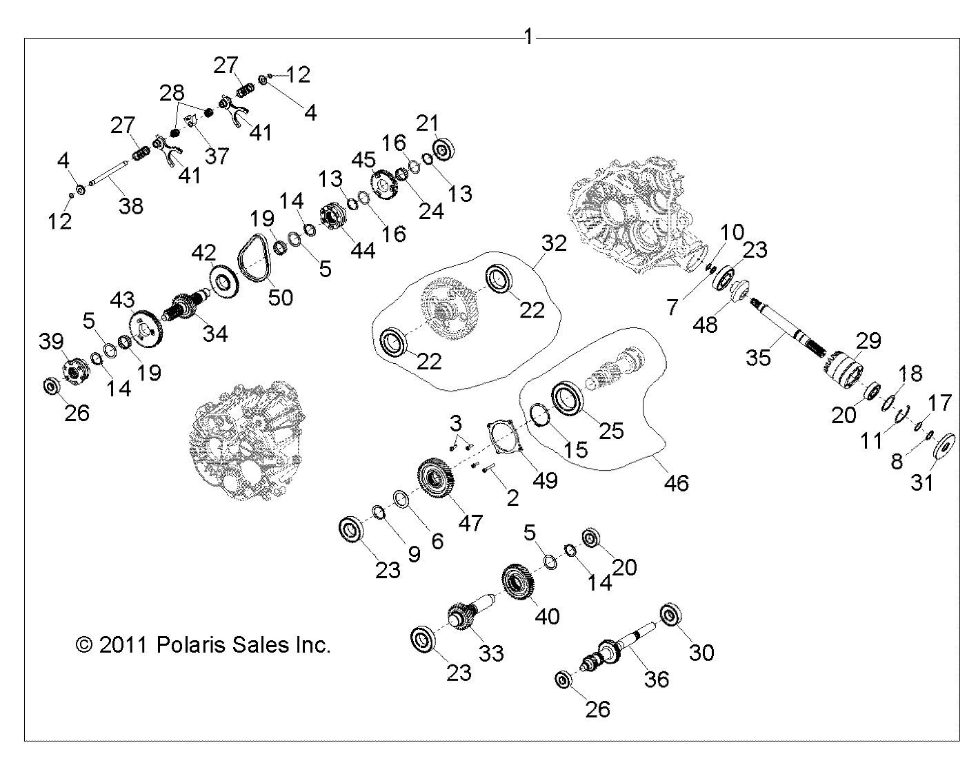 DRIVE TRAIN, MAIN GEARCASE INTERNALS - R11JH87AA/AD (49RGRTRANSINTL1332823)