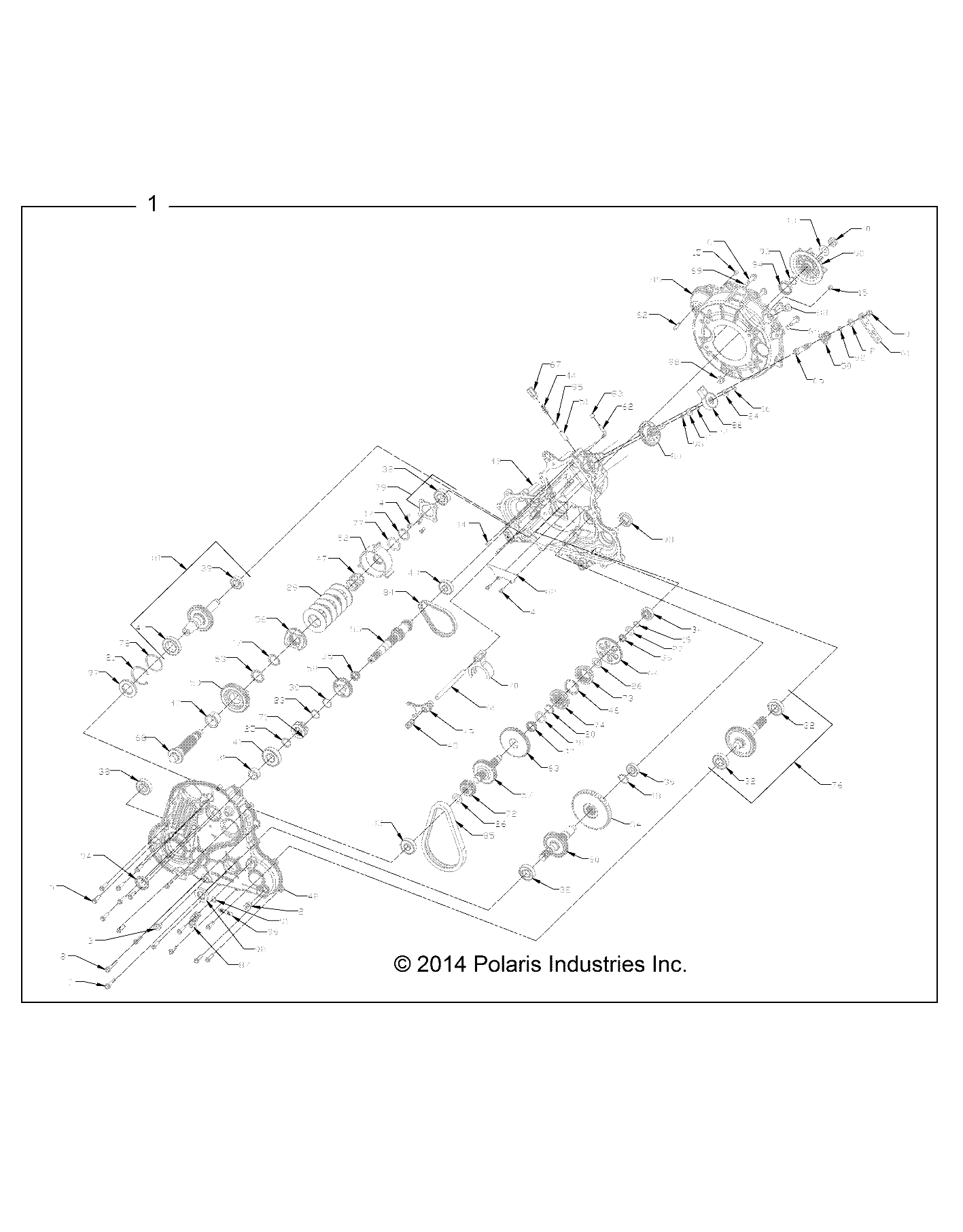 DRIVE TRAIN, MAIN GEARCASE INTERNALS - R14WH9EMD (49RGRTRANSINTL1333270)