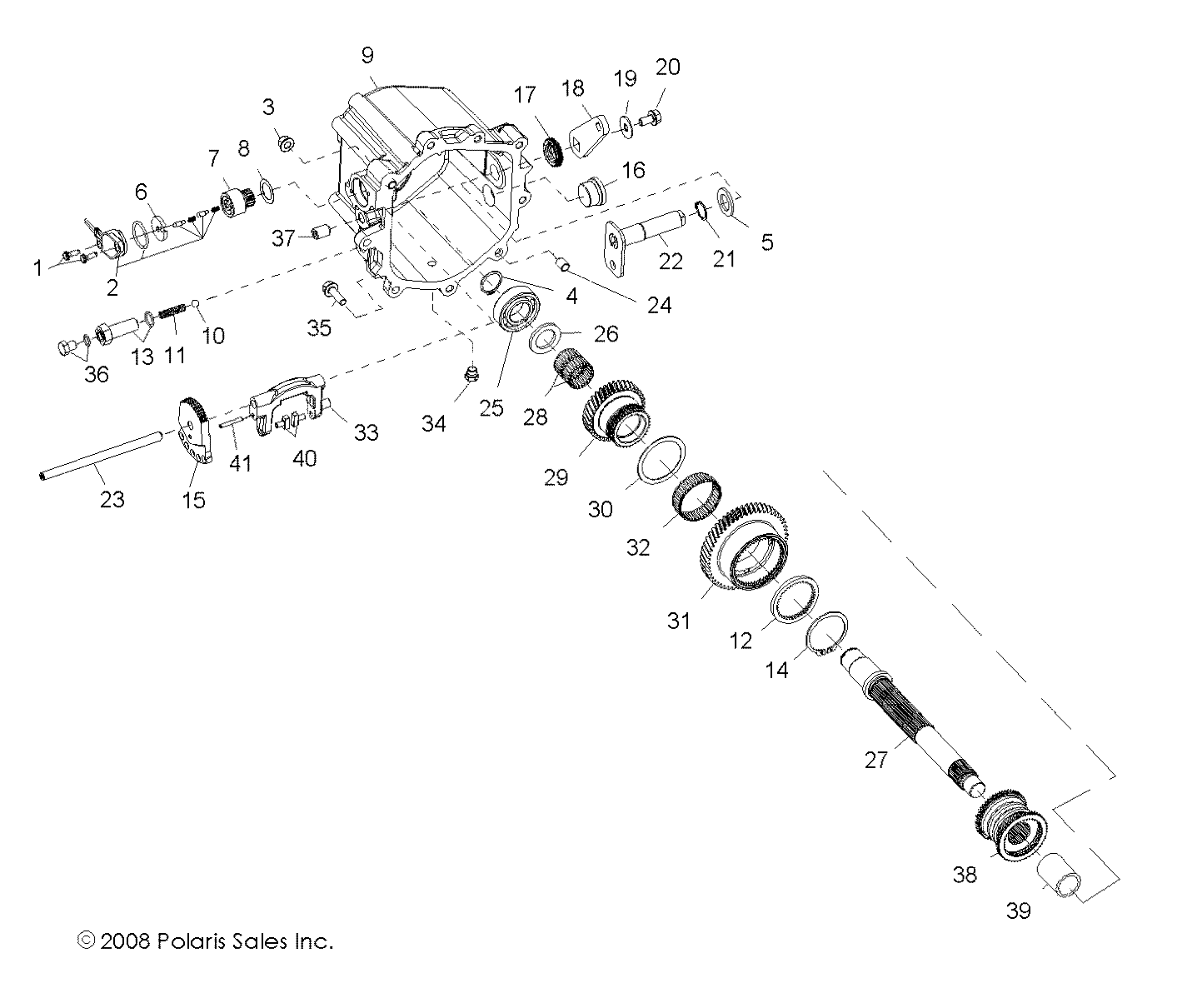 DRIVE TRAIN, MAIN GEARCASE INTERNAL COMPONENTS 2 - R09VH76FX (49RGRTRANSINTL209RZRI)