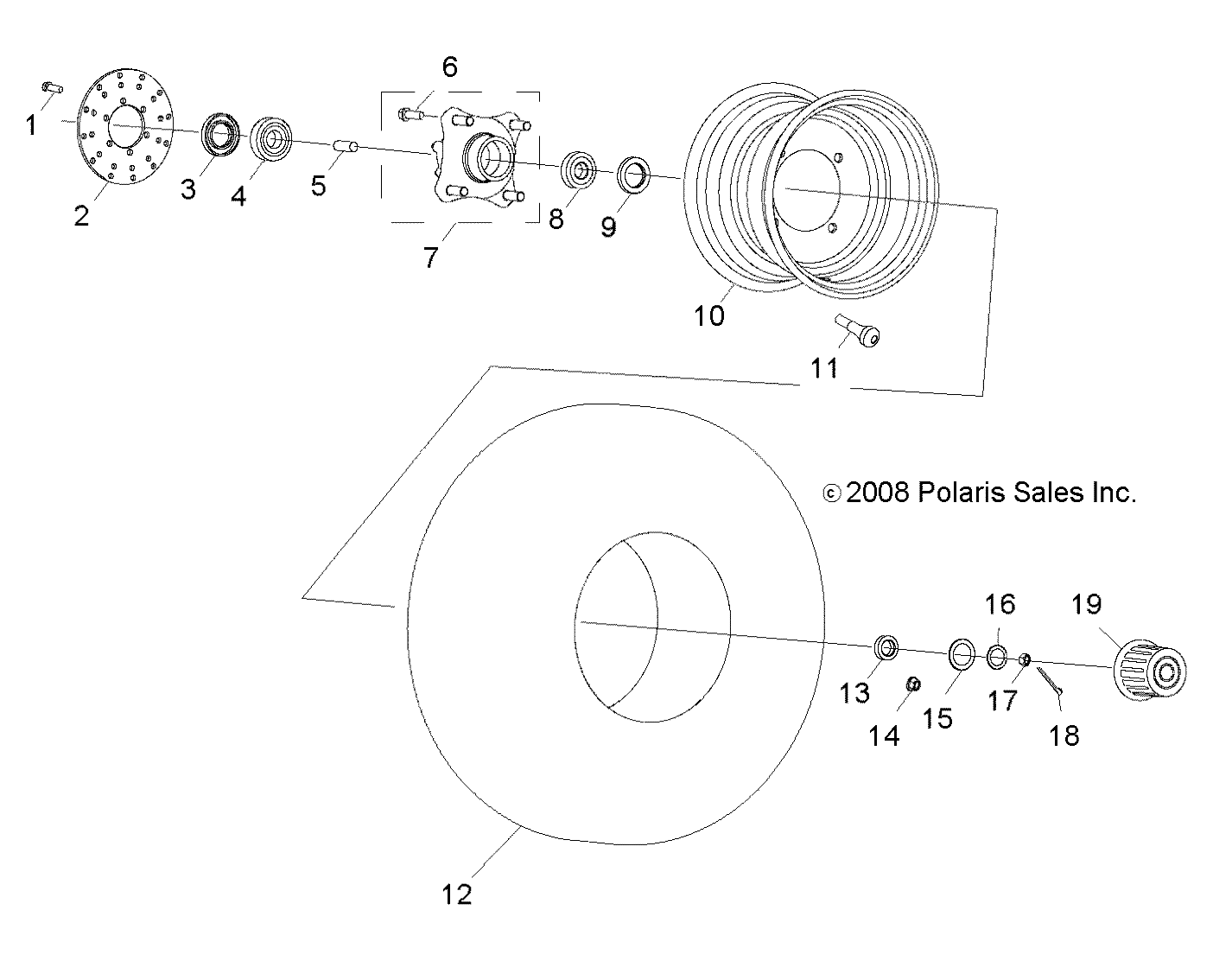 WHEELS, FRONT - Z21YAV17B2/B4/N2/N4 (49RGRWHEELFRT09RZR170)