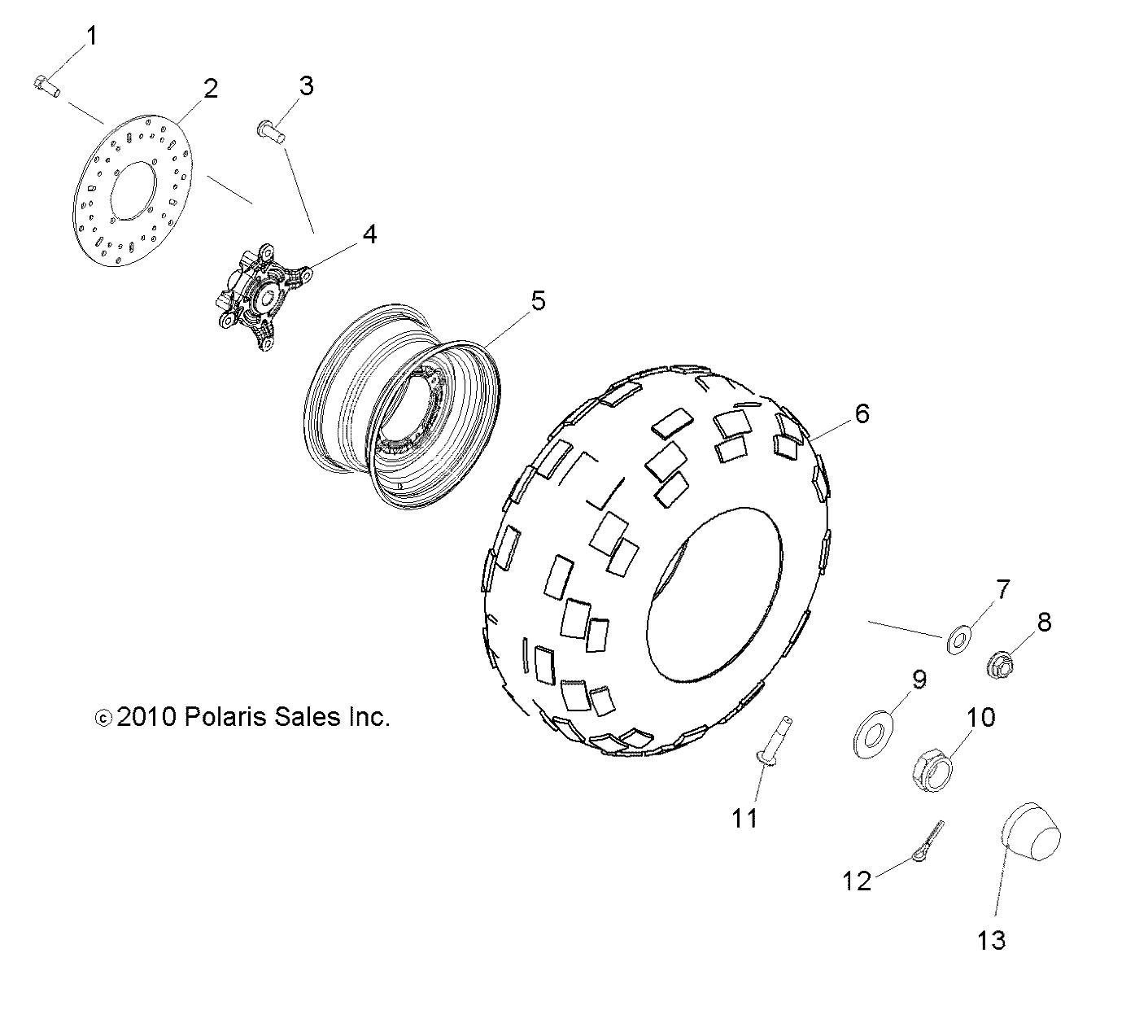 WHEELS, FRONT - R13RC08GA/GH/FA/FH (49RGRWHEELFRT11EV)