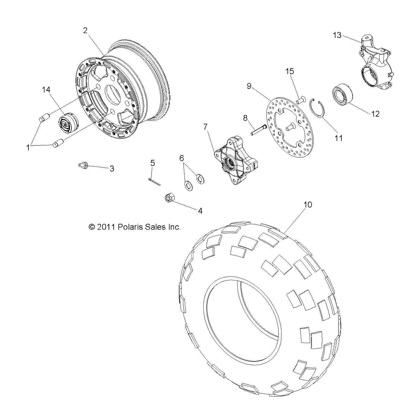 WHEELS, FRONT - R12XE7EFX (49RGRWHEELFRT12RZR4I)