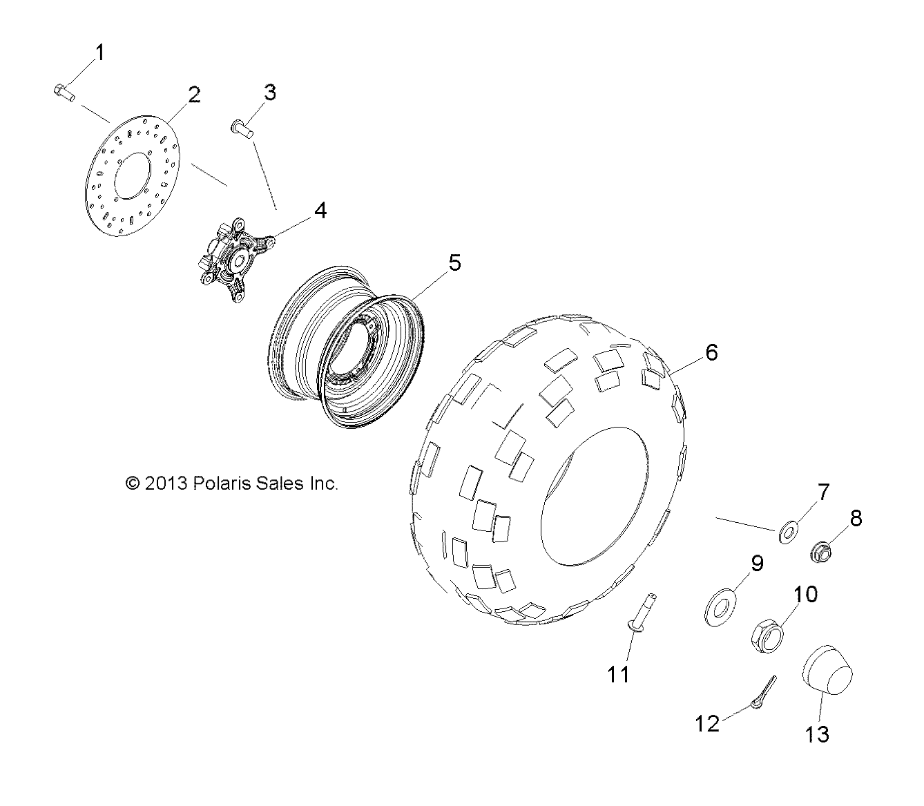 WHEELS, FRONT - R17RMH57A4 (49RGRWHEELFRT14570)