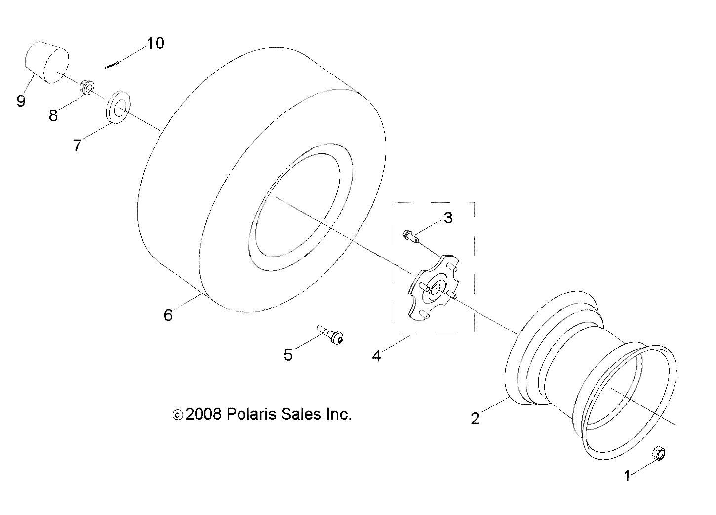 WHEELS, REAR - Z17YAV17A2/A5 (49ATVWHEELREAR09RZR170)