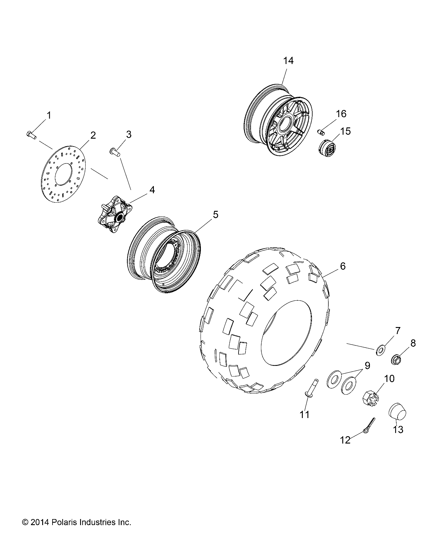 WHEELS, REAR - R16RMA57A1/A4/A9/L1/E57AS/EA9/HAR (49RGRWHEELRR14RGR570)