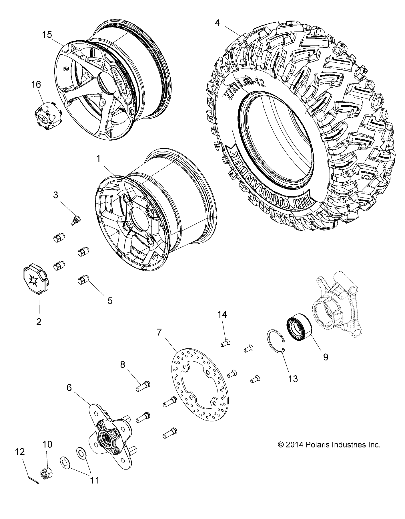 WHEELS, REAR - Z16VAE87A9/AL/AR/AU/AW (49RGRWHEELRR15Z900AL)