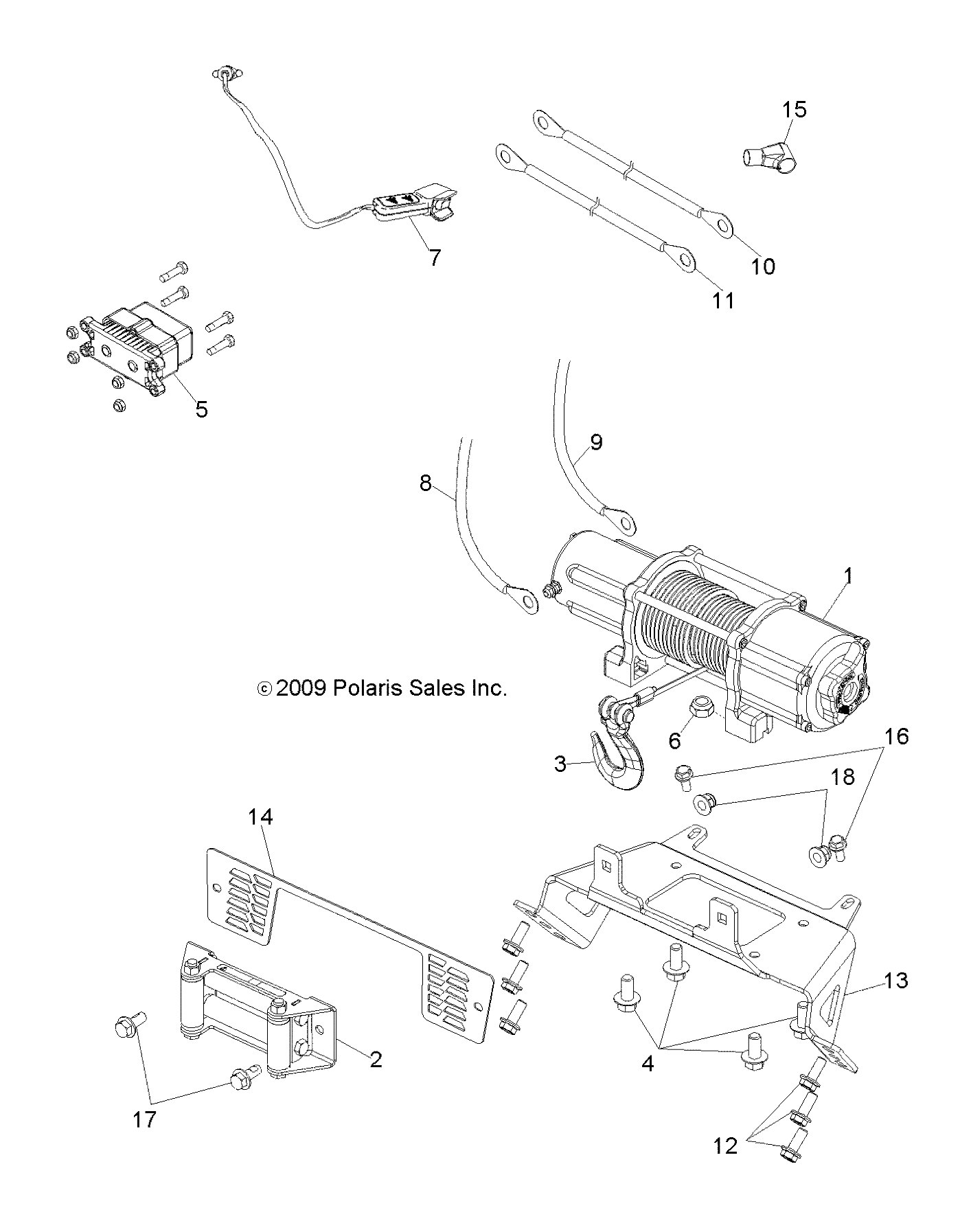 OPTIONS, WINCH - R11TH76AB/ABC (49RGRWINCH108004X4)