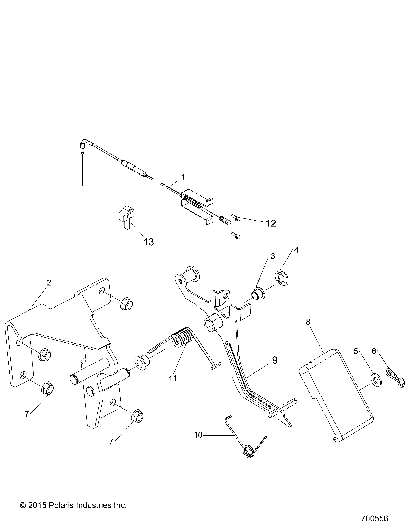 ENGINE, THROTTLE PEDAL - R16RAA76AA/AJ (700556)