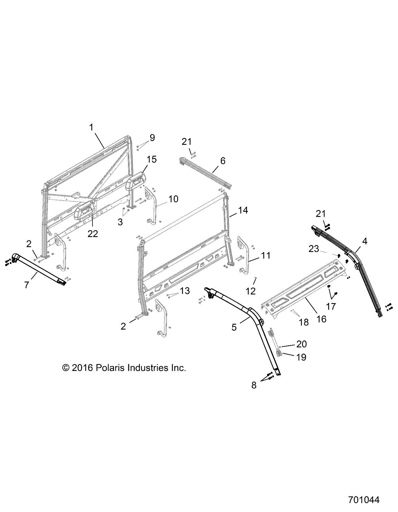 CHASSIS, CAB FRAME - R17RVA87A1/B1/E87A9/B9 (49RGRFRAME15CREW)