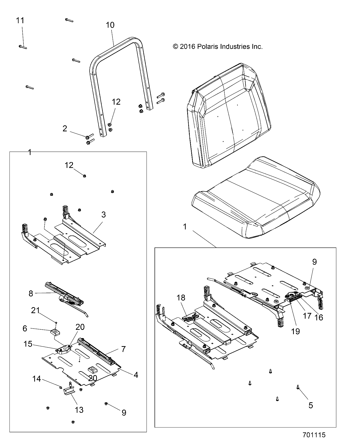 BODY, SLIDER, DRIVERS SEAT - R17RV_99 ALL OPTIONS (701115)