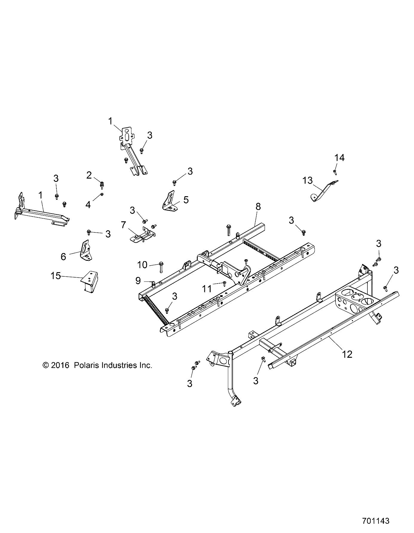 CHASSIS, MAIN FRAME MOUNTS - Z19VBE99AM/BM/LM (701143)