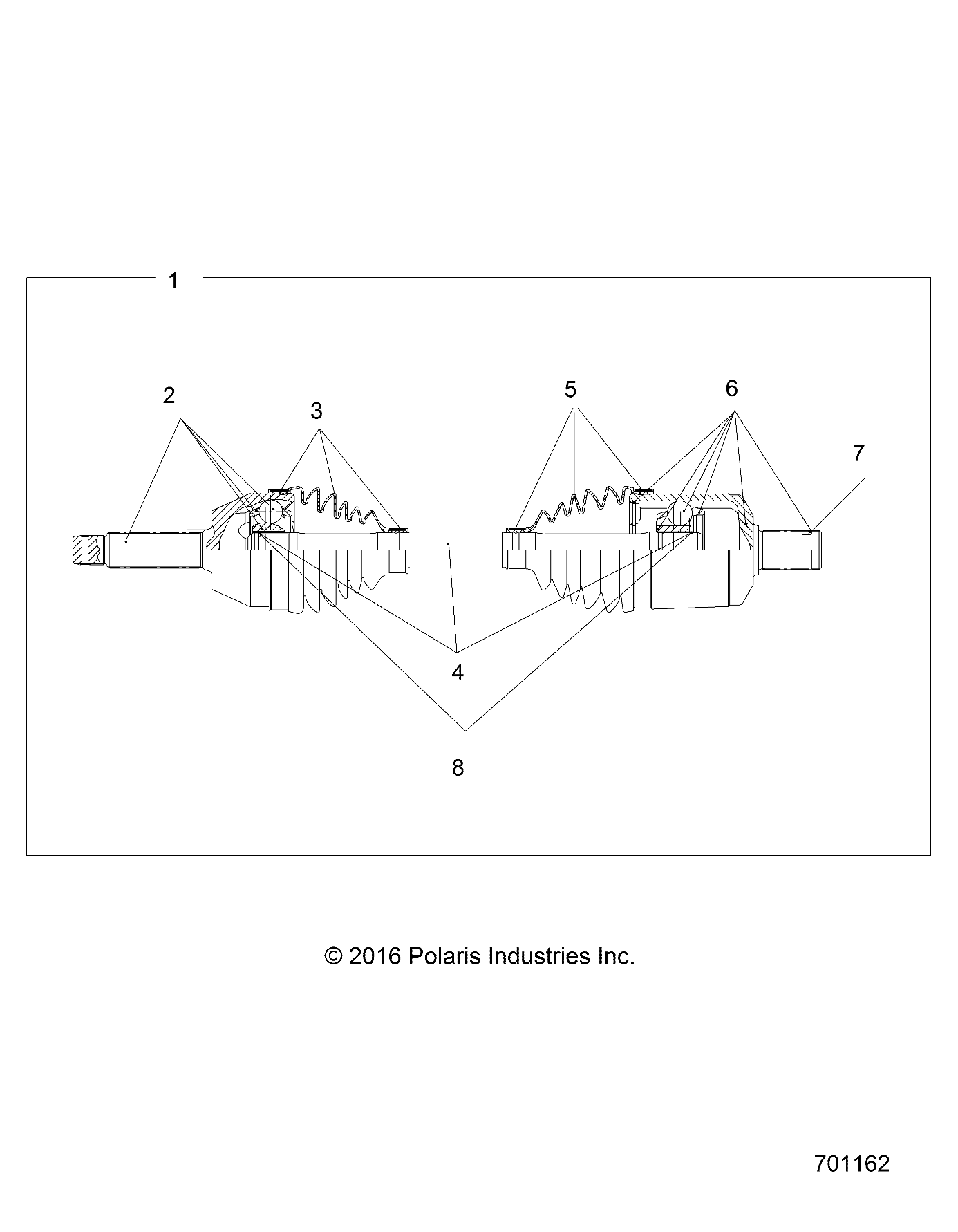 DRIVE TRAIN, FRONT DRIVE SHAFT - R19RMA50B4/B1 (701162)