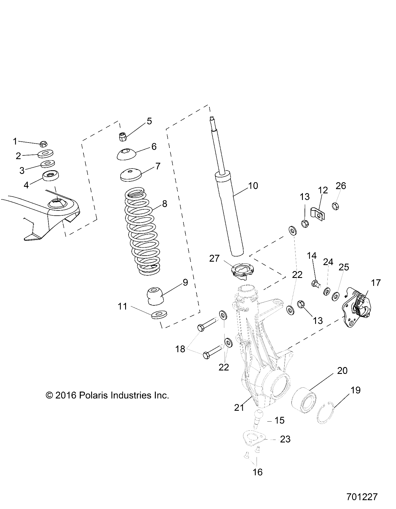 SUSPENSION, FRONT STRUT - R19RMAE4G8/G9 (701227)