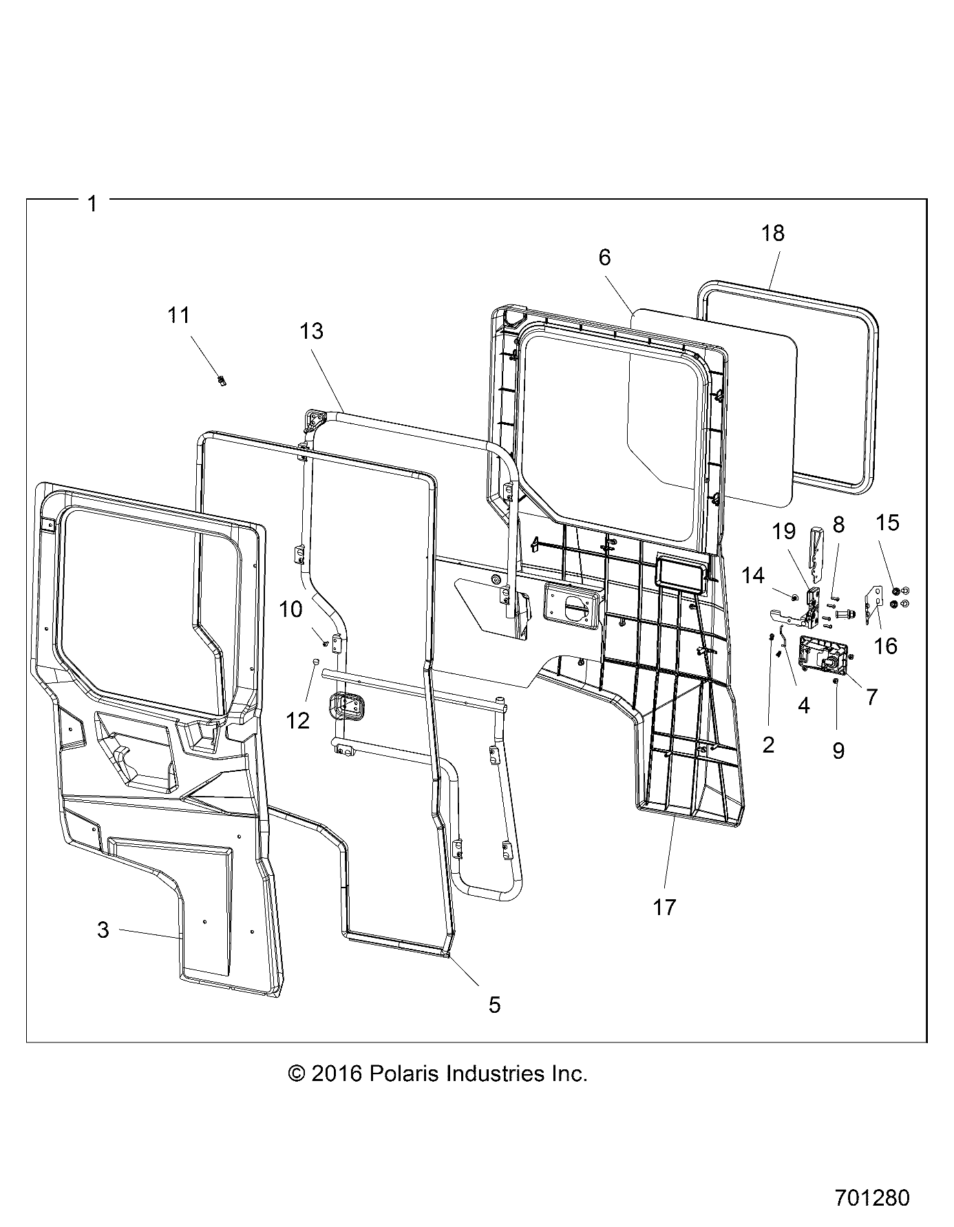 BODY, DOOR, REAR, FULL - R18RVU99AS (701280)