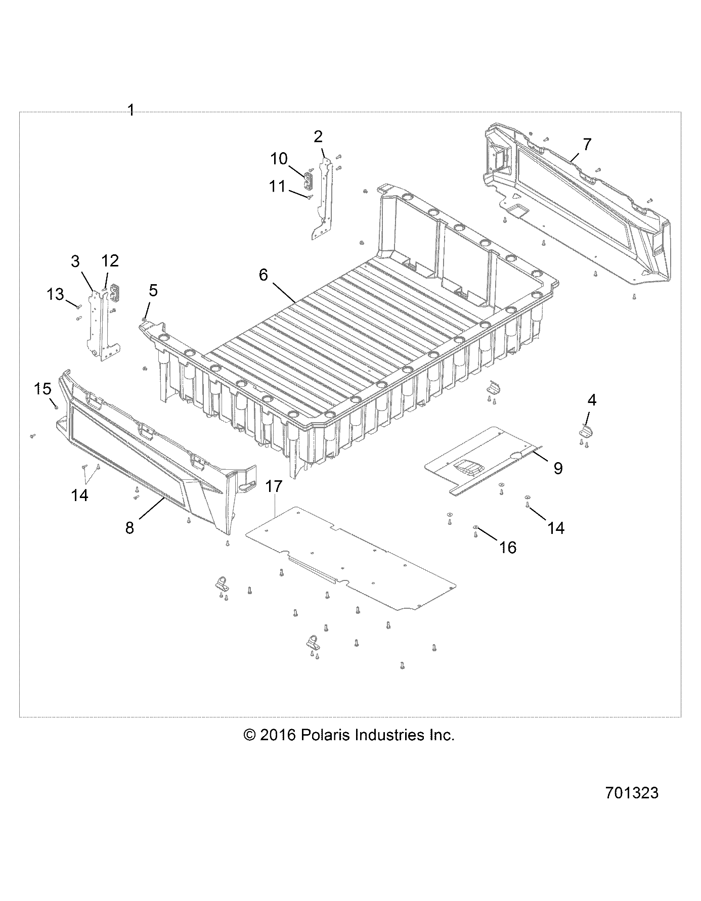 BODY, CARGO BOX - R17RTED1F1/SD1C1 (701323)