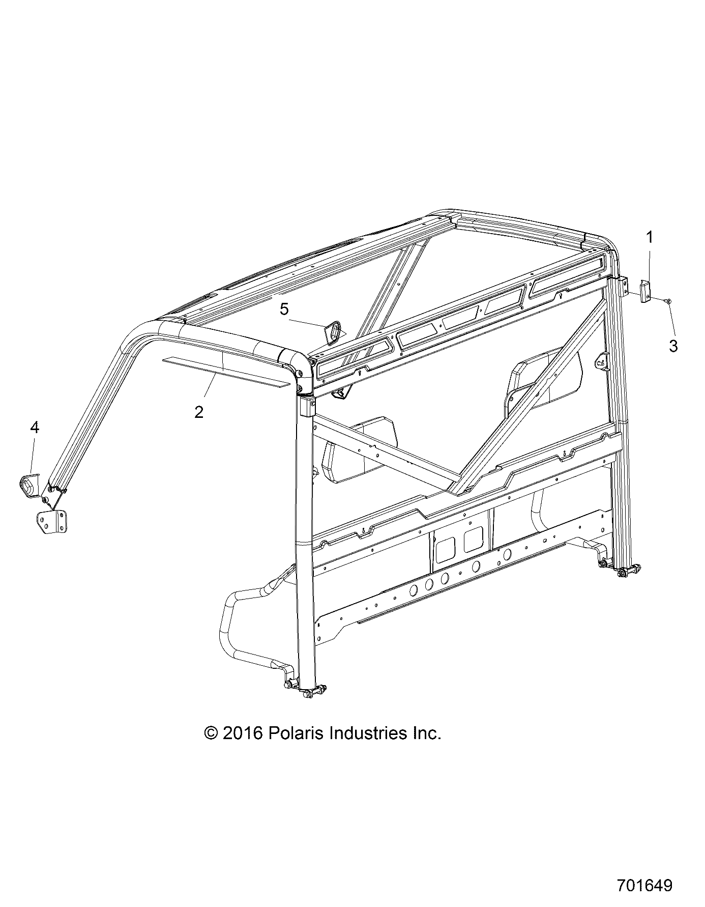 CHASSIS, CAB FRAME EDGE COVER - R17RTS87C1  (701649)