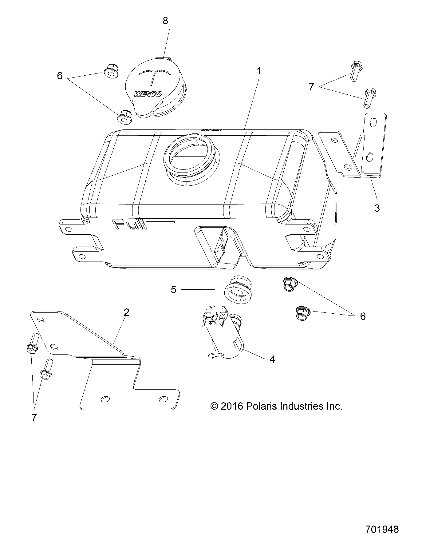 BODY, WASHER BOTTLE - R18RVU99AS (701948)