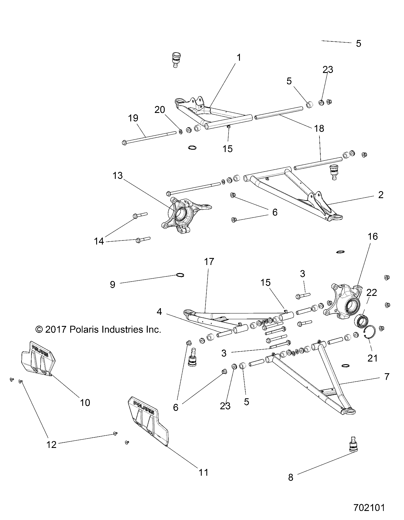 SUSPENSION, FRONT - R18RTE87F1/S87C1/F1 (702101)