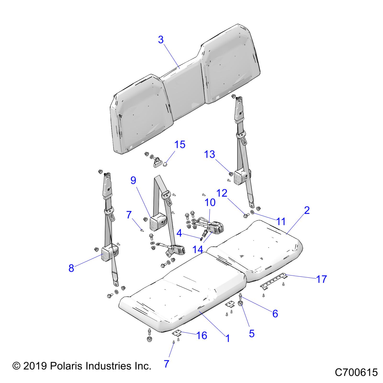 BODY, SEAT - R21TAA99A1/A7/B1/B7 (C700615)