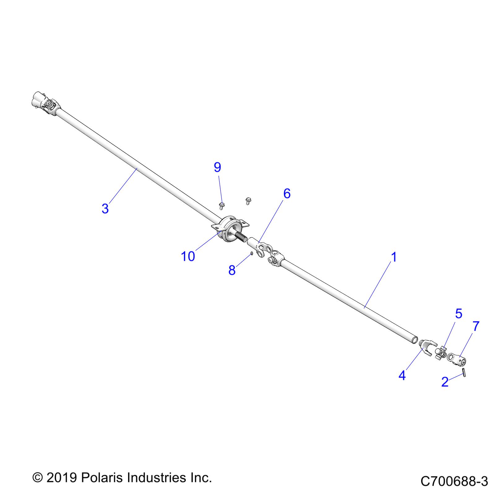 DRIVE TRAIN, PROP SHAFT - R20T6A99A1/B1/E99A9/AM/AS/B9/BM/BS (C700688-3)