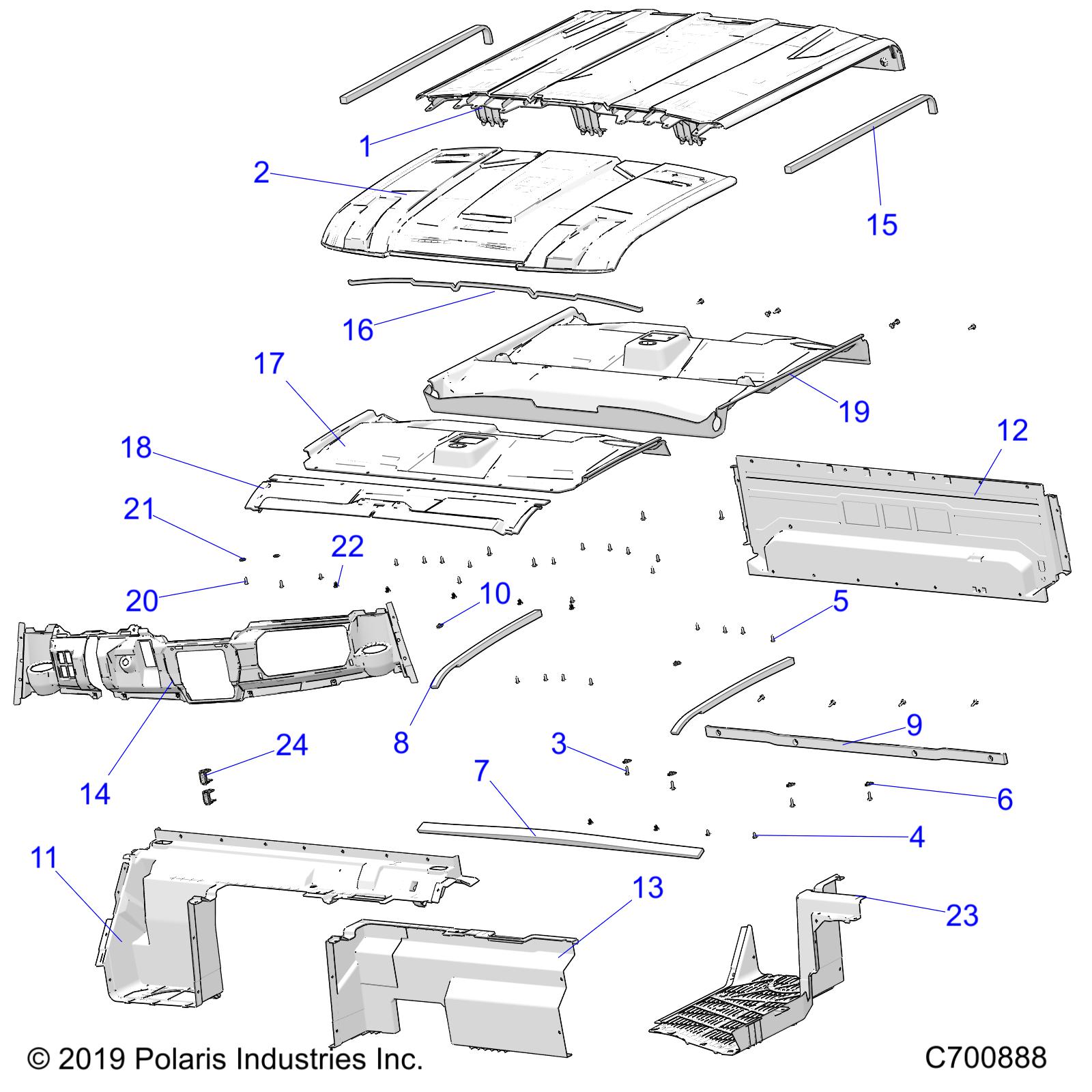 OPT ROOF SPORT, REAR CLOSE, COVER, AND DASH - R20RSE99A/B (C700888)