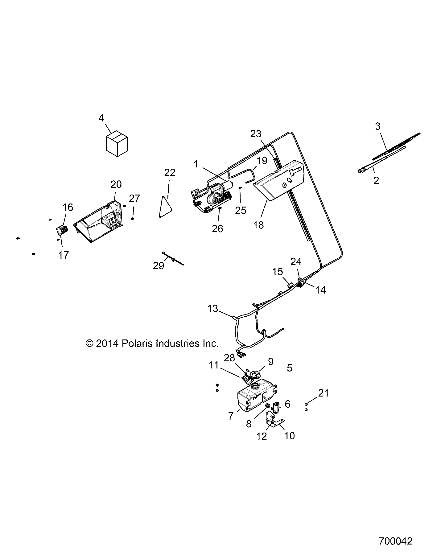 BODY, WINDSHIELD WIPER - R152DPD1AA (700042)