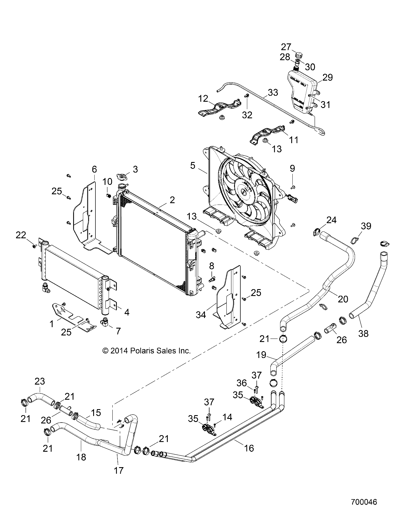 ENGINE, COOLING SYSTEM - R151DPD1AA/2D (700046)