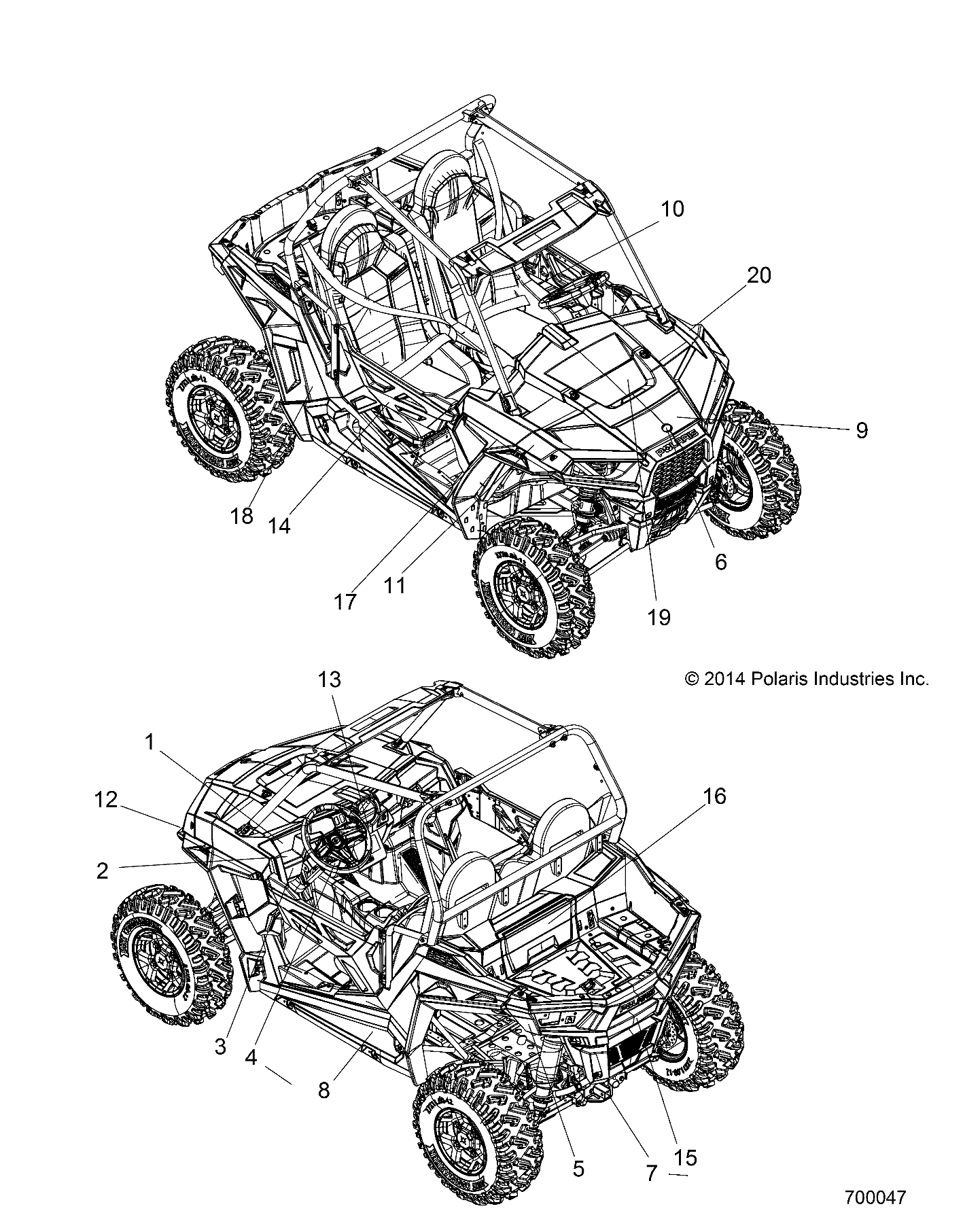 BODY, DECALS - Z15VBE87FK/JK (700047)