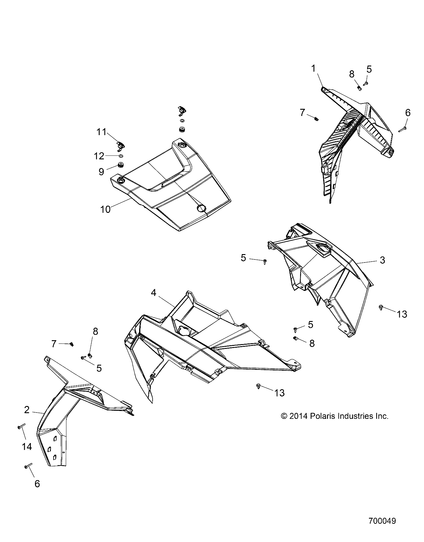 BODY, HOOD AND FRONT BODY WORK - Z15VBE87FK/JK (700049)