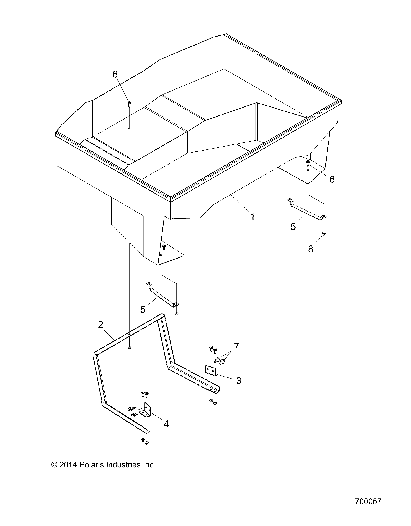 BODY, CARGO BOX - Z15VBE87FK/JK (700057)