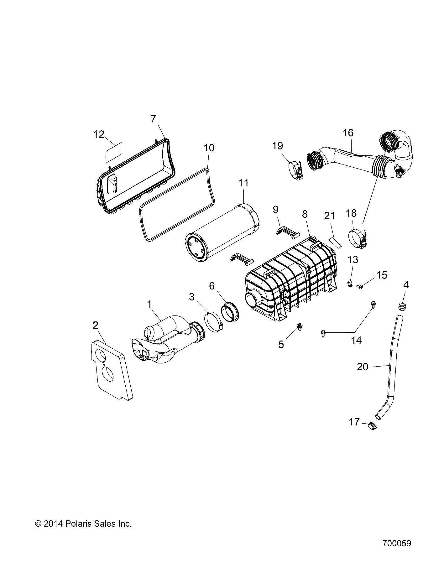 ENGINE, AIR INTAKE SYSTEM - Z18VBE87F2/S87C2/CU (700059)