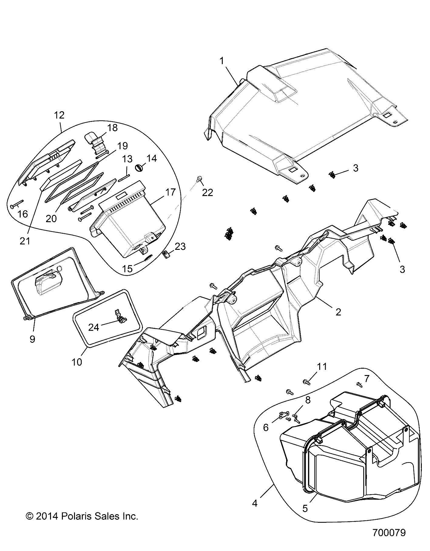 BODY, DASH AND GLOVEBOX - Z15VFE99AT/AV/AP (700079)