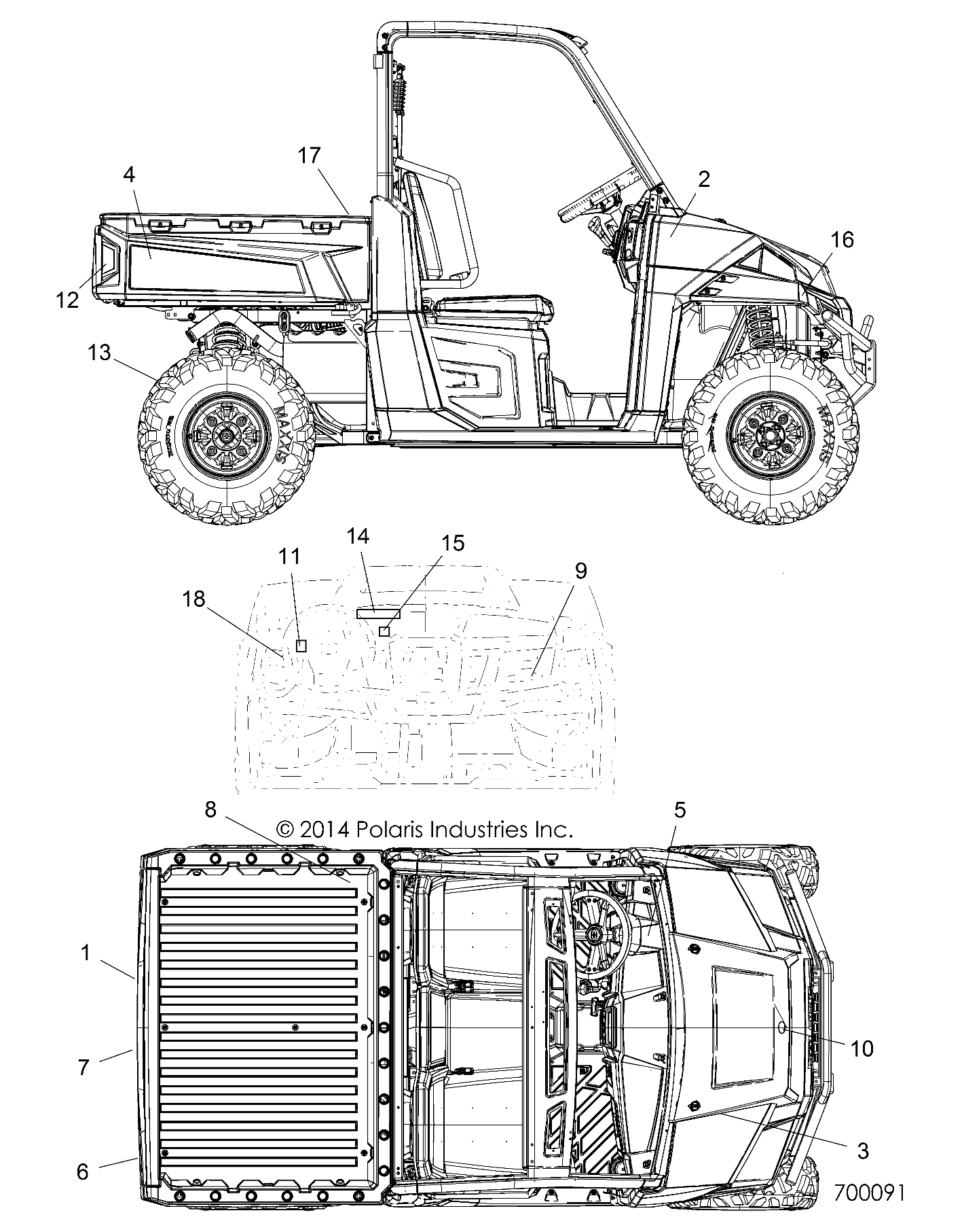 BODY, DECALS - R15RTE87FA (700091)