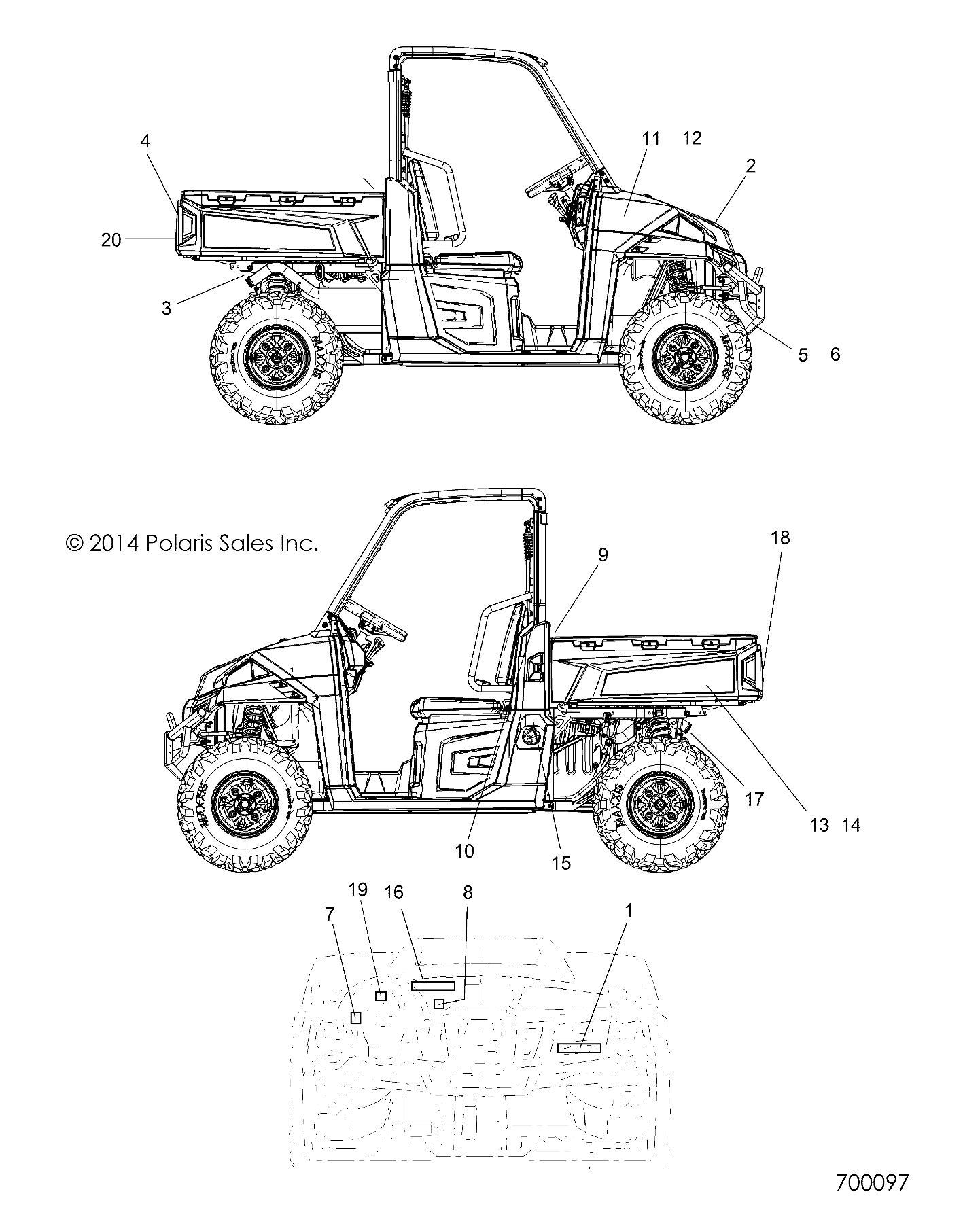 BODY, DECALS - R15RTAD1AA/EA/ED1EA (700097)