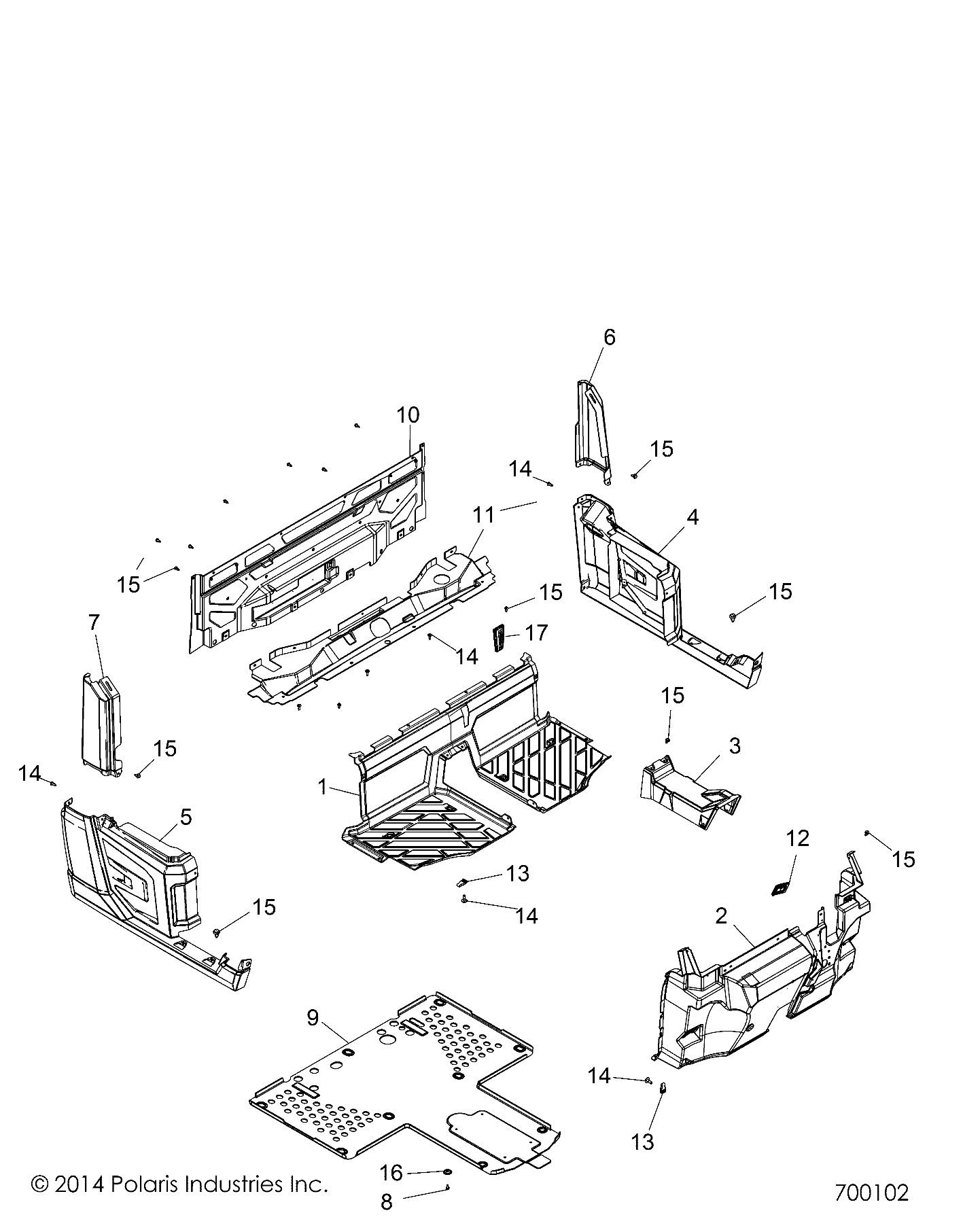 BODY, FLOOR and FENDERS - R15RTE87FA (700102)